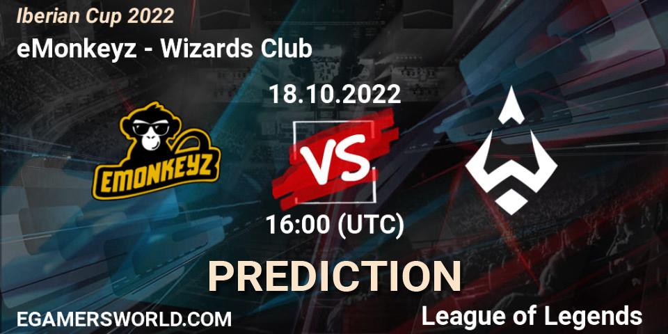eMonkeyz vs Wizards Club: Match Prediction. 18.10.22, LoL, Iberian Cup 2022