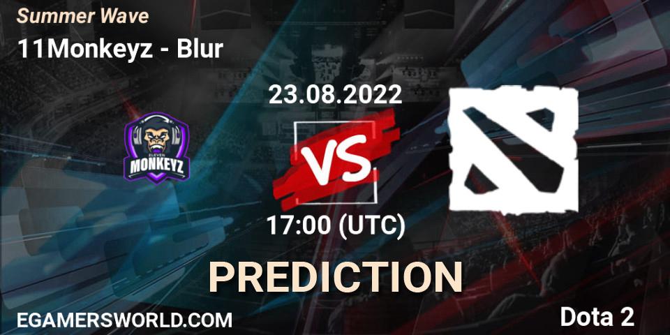 11Monkeyz vs Blur: Match Prediction. 23.08.2022 at 17:00, Dota 2, Summer Wave