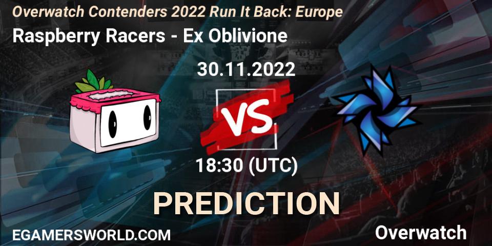 Raspberry Racers vs Ex Oblivione: Match Prediction. 28.11.2022 at 17:00, Overwatch, Overwatch Contenders 2022 Run It Back: Europe