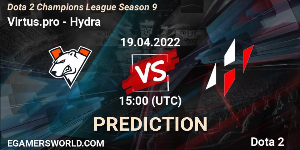 Virtus.pro vs Hydra: Match Prediction. 19.04.22, Dota 2, Dota 2 Champions League Season 9