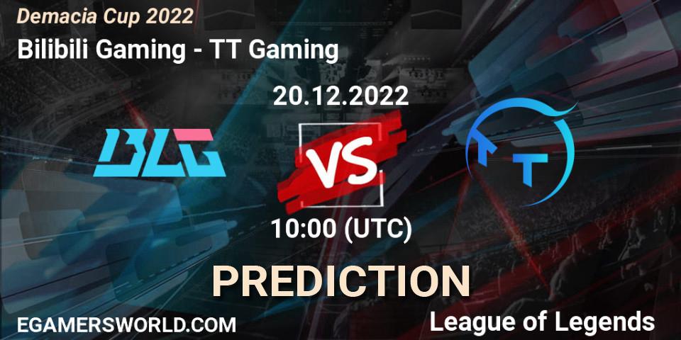 Bilibili Gaming vs TT Gaming: Match Prediction. 20.12.22, LoL, Demacia Cup 2022