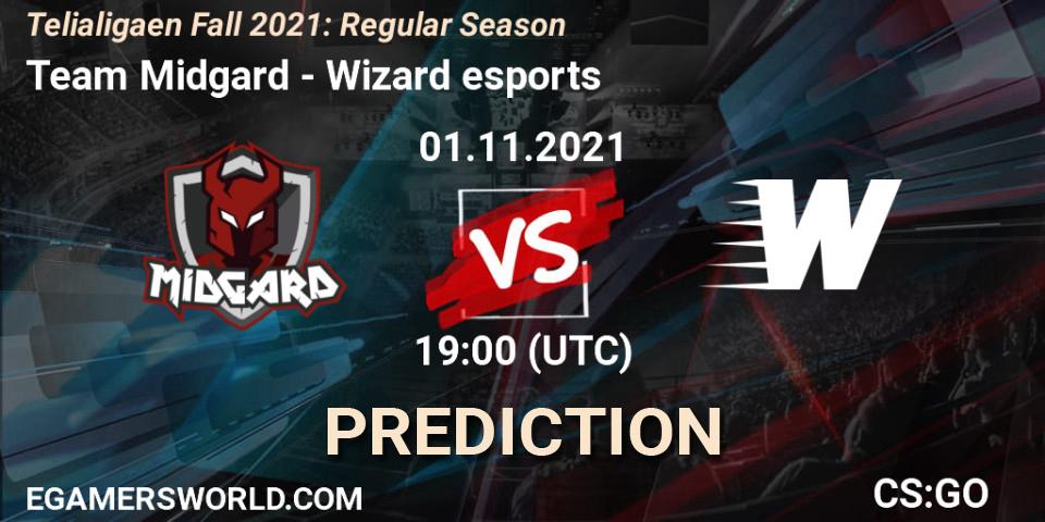 Team Midgard vs Wizard esports: Match Prediction. 01.11.2021 at 19:00, Counter-Strike (CS2), Telialigaen Fall 2021: Regular Season