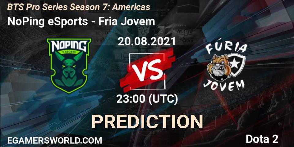 NoPing eSports vs Fúria Jovem: Match Prediction. 20.08.2021 at 22:35, Dota 2, BTS Pro Series Season 7: Americas