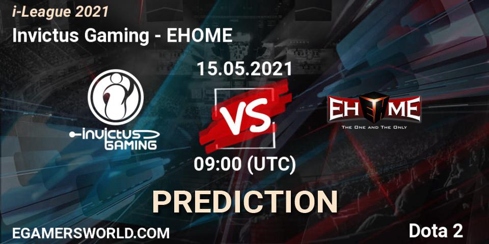 Invictus Gaming vs EHOME: Match Prediction. 15.05.21, Dota 2, i-League 2021 Season 1