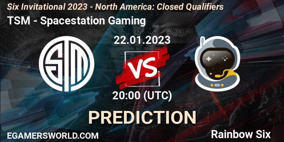 TSM vs Spacestation Gaming: Match Prediction. 22.01.23, Rainbow Six, Six Invitational 2023 - North America: Closed Qualifiers