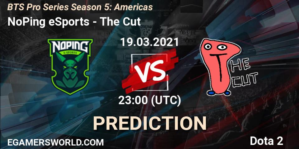 NoPing eSports vs The Cut: Match Prediction. 19.03.2021 at 23:29, Dota 2, BTS Pro Series Season 5: Americas