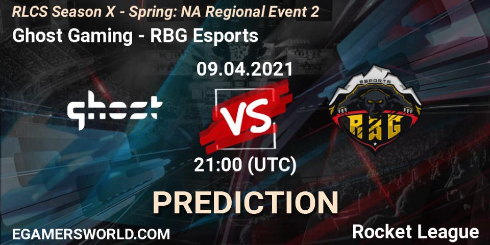 Ghost Gaming vs RBG Esports: Match Prediction. 09.04.2021 at 20:50, Rocket League, RLCS Season X - Spring: NA Regional Event 2