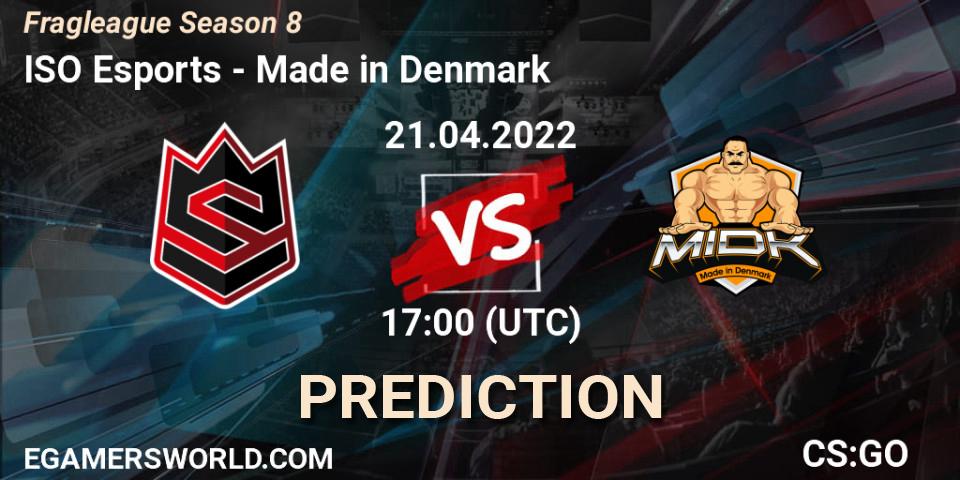 ISO Esports vs Linx Legacy eSport: Match Prediction. 21.04.2022 at 17:00, Counter-Strike (CS2), Fragleague Season 8