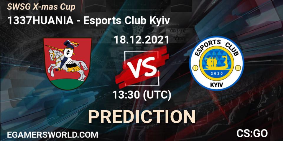 1337HUANIA vs Esports Club Kyiv: Match Prediction. 18.12.21, CS2 (CS:GO), SWSG X-mas Cup
