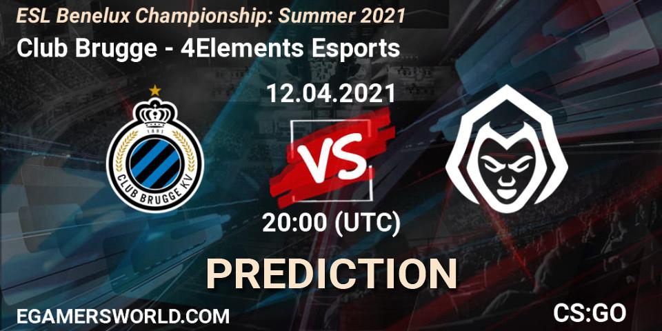 Club Brugge vs 4Elements Esports: Match Prediction. 12.04.2021 at 20:00, Counter-Strike (CS2), ESL Benelux Championship: Summer 2021