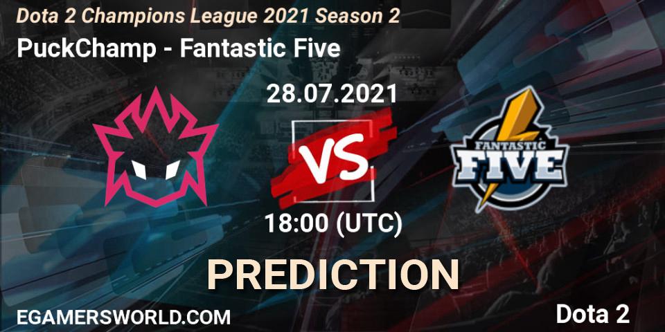 PuckChamp vs Fantastic Five: Match Prediction. 30.07.2021 at 18:32, Dota 2, Dota 2 Champions League 2021 Season 2