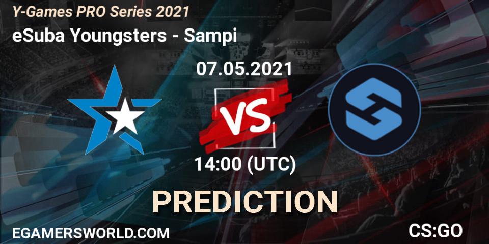 eSuba Youngsters vs Sampi: Match Prediction. 14.06.2021 at 16:30, Counter-Strike (CS2), Y-Games PRO Series 2021