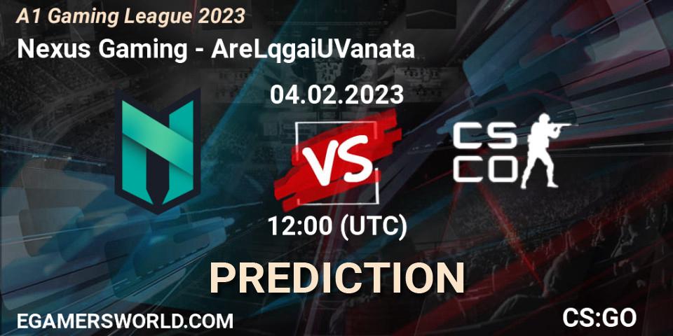 Nexus Gaming vs AreLqgaiUVanata: Match Prediction. 04.02.23, CS2 (CS:GO), A1 Gaming League 2023