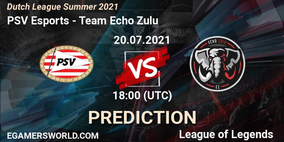 PSV Esports vs Team Echo Zulu: Match Prediction. 20.07.2021 at 18:00, LoL, Dutch League Summer 2021