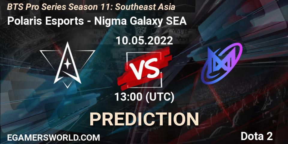 Polaris Esports vs Nigma Galaxy SEA: Match Prediction. 10.05.2022 at 13:19, Dota 2, BTS Pro Series Season 11: Southeast Asia
