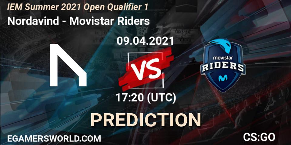 Nordavind vs Movistar Riders: Match Prediction. 09.04.2021 at 17:20, Counter-Strike (CS2), IEM Summer 2021 Open Qualifier 1