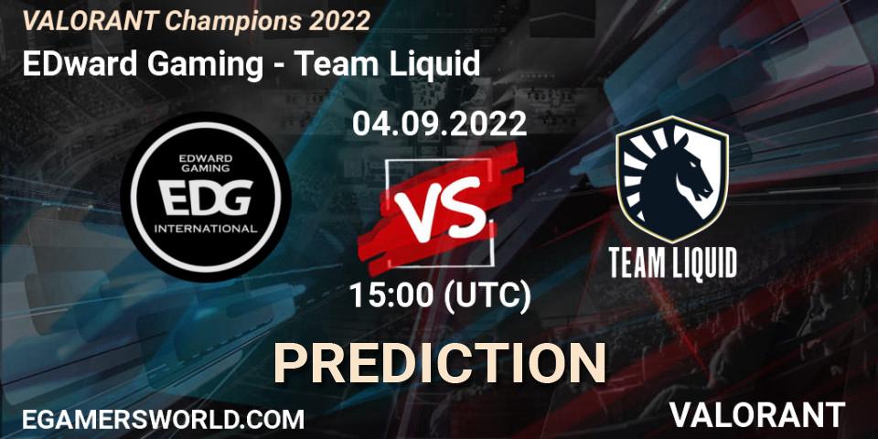 EDward Gaming vs Team Liquid: Match Prediction. 04.09.22, VALORANT, VALORANT Champions 2022
