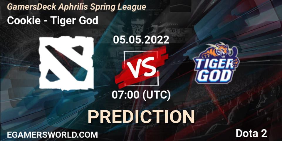 Cookie vs Tiger God: Match Prediction. 05.05.2022 at 07:00, Dota 2, GamersDeck Aphrilis Spring League