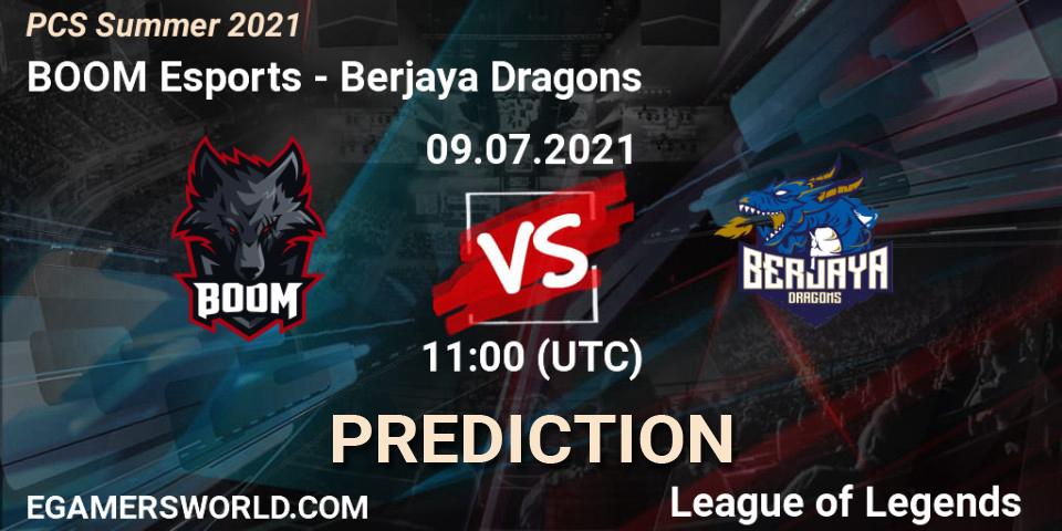 BOOM Esports vs Berjaya Dragons: Match Prediction. 09.07.2021 at 11:00, LoL, PCS Summer 2021