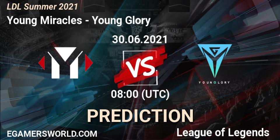Young Miracles vs Young Glory: Match Prediction. 30.06.2021 at 08:00, LoL, LDL Summer 2021