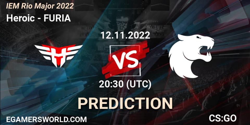 Heroic vs FURIA: Match Prediction. 12.11.2022 at 22:00, Counter-Strike (CS2), IEM Rio Major 2022