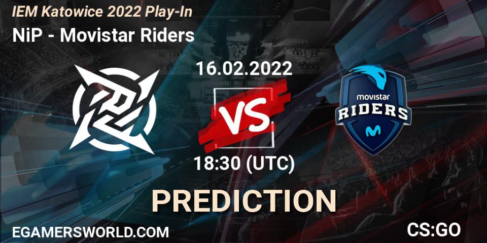 NiP vs Movistar Riders: Match Prediction. 16.02.2022 at 19:00, Counter-Strike (CS2), IEM Katowice 2022 Play-In