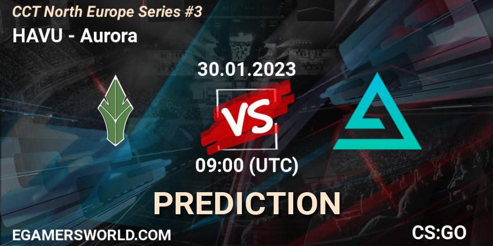 HAVU vs Aurora: Match Prediction. 30.01.23, CS2 (CS:GO), CCT North Europe Series #3