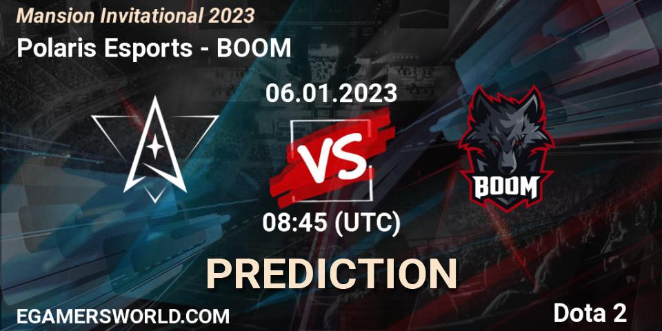 Polaris Esports vs BOOM: Match Prediction. 07.01.2023 at 03:00, Dota 2, Mansion Invitational 2023