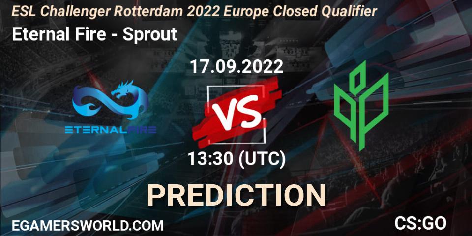 Eternal Fire vs Sprout: Match Prediction. 17.09.2022 at 13:30, Counter-Strike (CS2), ESL Challenger Rotterdam 2022 Europe Closed Qualifier