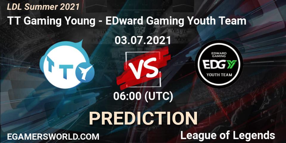 TT Gaming Young vs EDward Gaming Youth Team: Match Prediction. 03.07.2021 at 06:00, LoL, LDL Summer 2021