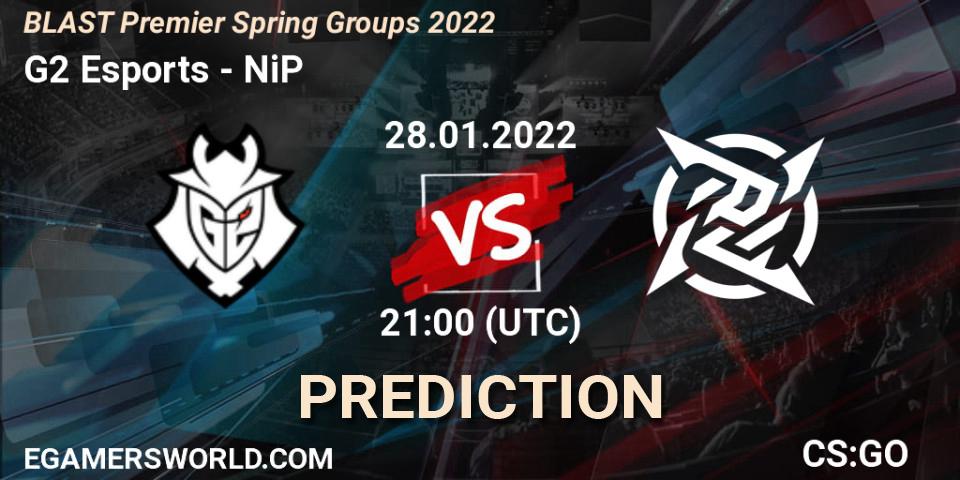 G2 Esports vs NiP: Match Prediction. 28.01.22, CS2 (CS:GO), BLAST Premier Spring Groups 2022