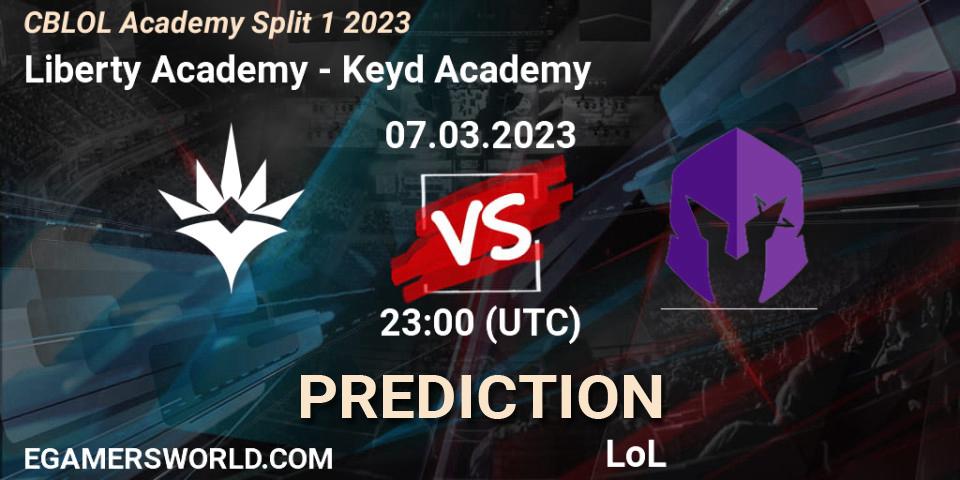 Liberty Academy vs Keyd Academy: Match Prediction. 07.03.2023 at 23:00, LoL, CBLOL Academy Split 1 2023