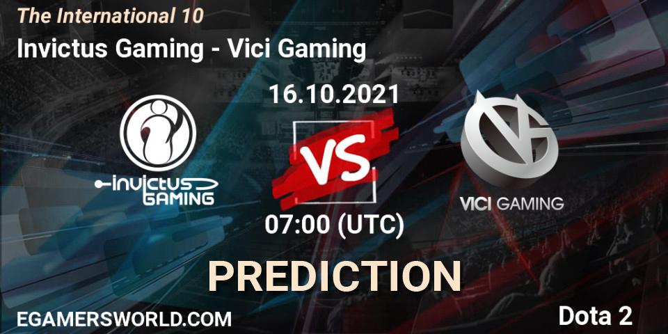 Invictus Gaming vs Vici Gaming: Match Prediction. 16.10.21, Dota 2, The Internationa 2021