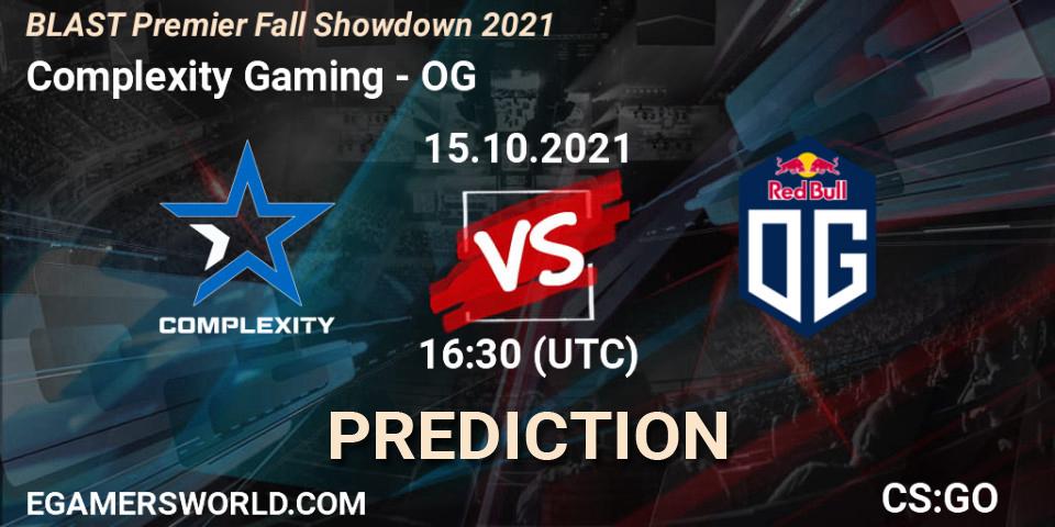 Complexity Gaming vs OG: Match Prediction. 15.10.21, CS2 (CS:GO), BLAST Premier Fall Showdown 2021