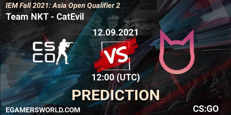 Team NKT vs CatEvil: Match Prediction. 12.09.21, CS2 (CS:GO), IEM Fall 2021: Asia Open Qualifier 2