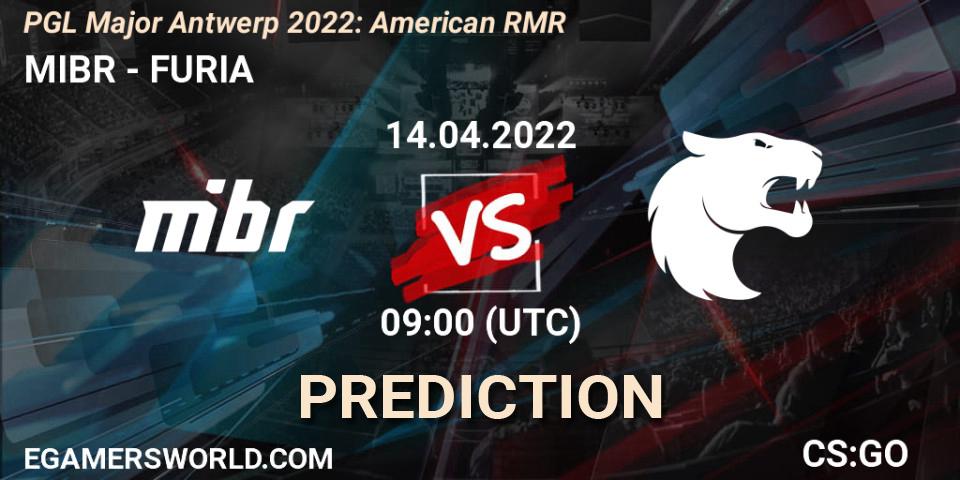 MIBR vs FURIA: Match Prediction. 14.04.22, CS2 (CS:GO), PGL Major Antwerp 2022: American RMR
