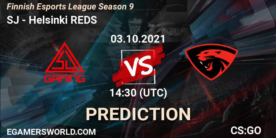 SJ vs Helsinki REDS: Match Prediction. 03.10.2021 at 14:45, Counter-Strike (CS2), Finnish Esports League Season 9
