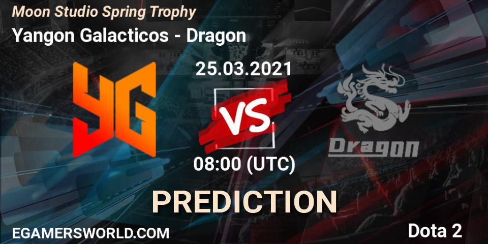 Yangon Galacticos vs Dragon: Match Prediction. 25.03.2021 at 08:20, Dota 2, Moon Studio Spring Trophy