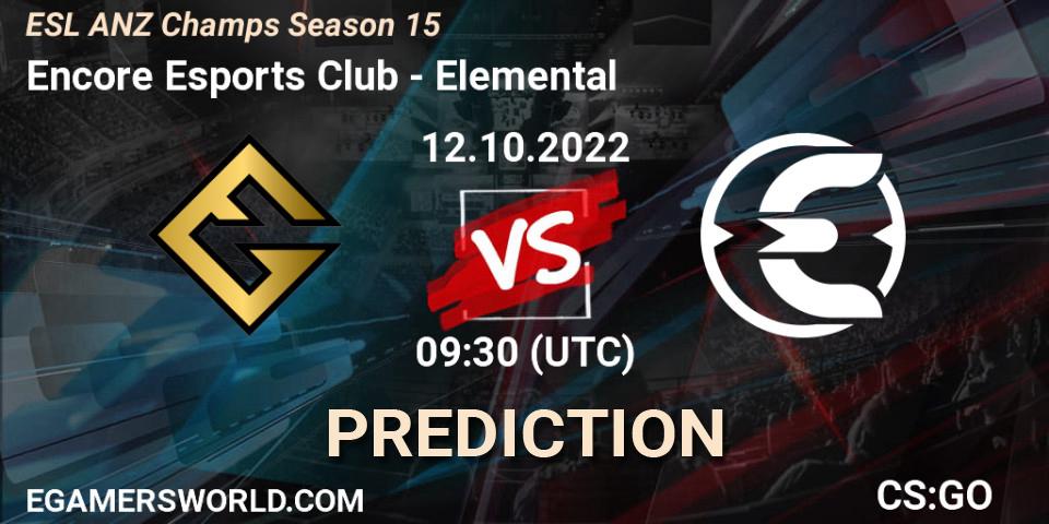 Encore Esports Club vs RKON: Match Prediction. 17.10.2022 at 07:30, Counter-Strike (CS2), ESL ANZ Champs Season 15
