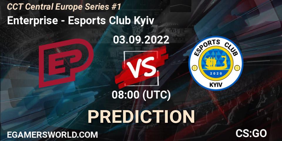 Enterprise vs Esports Club Kyiv: Match Prediction. 03.09.2022 at 08:00, Counter-Strike (CS2), CCT Central Europe Series #1