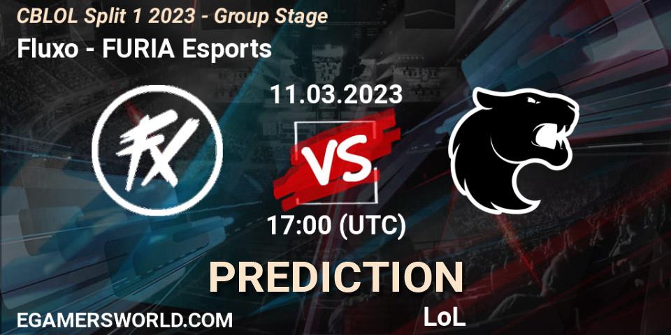 Fluxo vs FURIA Esports: Match Prediction. 11.03.23, LoL, CBLOL Split 1 2023 - Group Stage