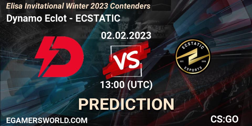 Dynamo Eclot vs ECSTATIC: Match Prediction. 02.02.23, CS2 (CS:GO), Elisa Invitational Winter 2023 Contenders