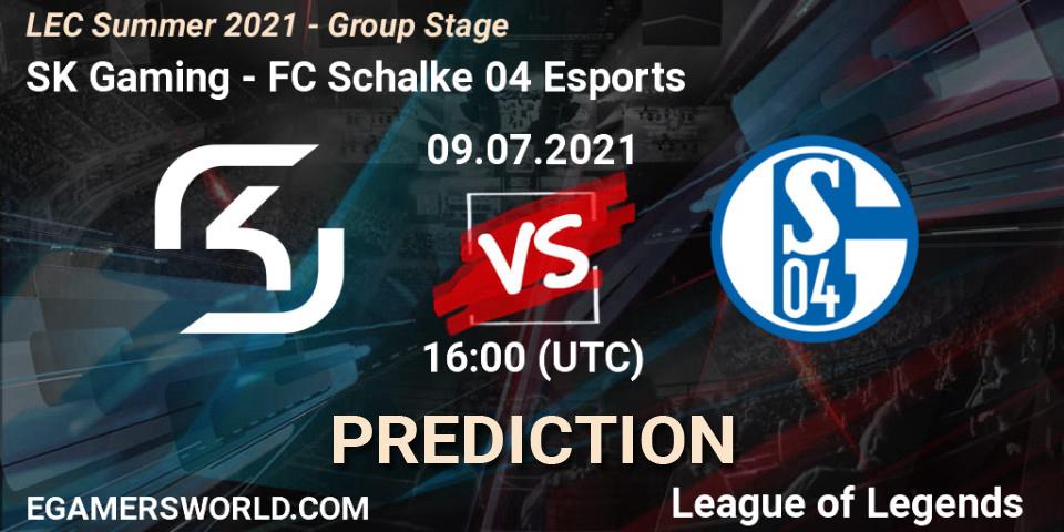 SK Gaming vs FC Schalke 04 Esports: Match Prediction. 18.06.2021 at 16:00, LoL, LEC Summer 2021 - Group Stage