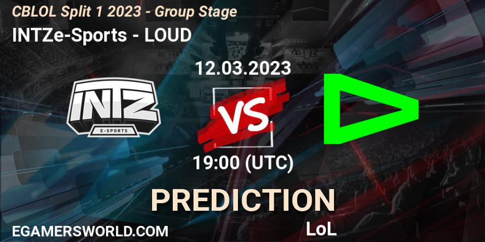 INTZ e-Sports vs LOUD: Match Prediction. 12.03.23, LoL, CBLOL Split 1 2023 - Group Stage