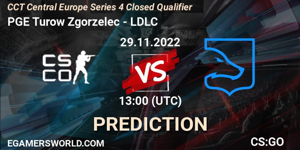 PGE Turow Zgorzelec vs LDLC: Match Prediction. 29.11.22, CS2 (CS:GO), CCT Central Europe Series 4 Closed Qualifier