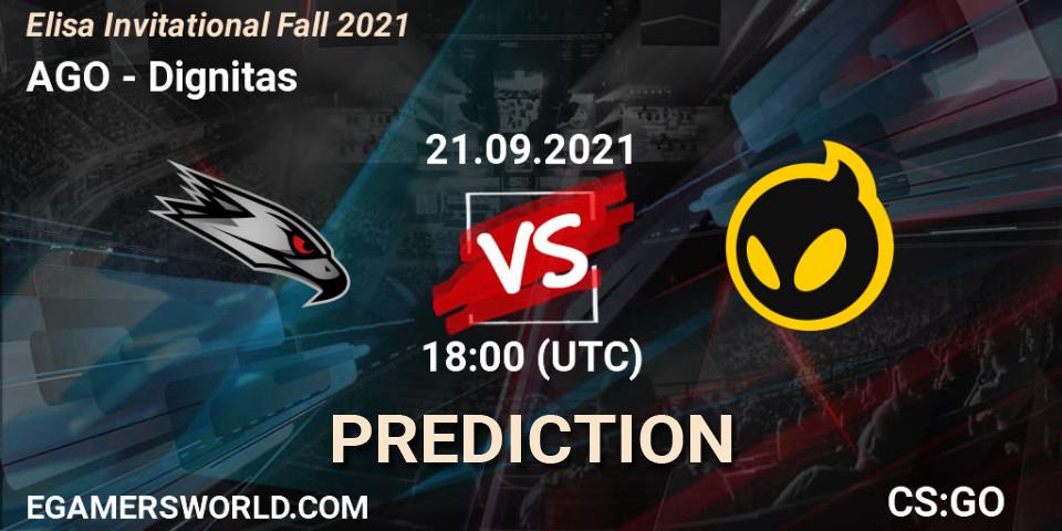AGO vs Dignitas: Match Prediction. 21.09.2021 at 18:00, Counter-Strike (CS2), Elisa Invitational Fall 2021