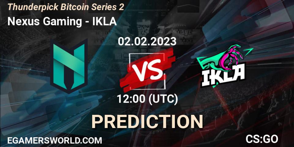 Nexus Gaming vs IKLA: Match Prediction. 02.02.23, CS2 (CS:GO), Thunderpick Bitcoin Series 2