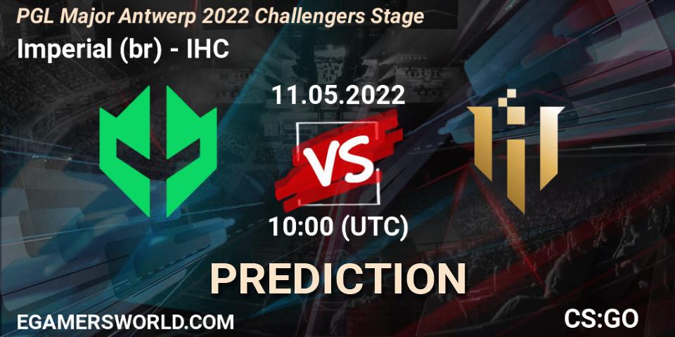 Imperial (br) vs IHC: Match Prediction. 11.05.22, CS2 (CS:GO), PGL Major Antwerp 2022 Challengers Stage