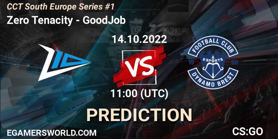 Zero Tenacity vs GoodJob: Match Prediction. 14.10.2022 at 11:45, Counter-Strike (CS2), CCT South Europe Series #1