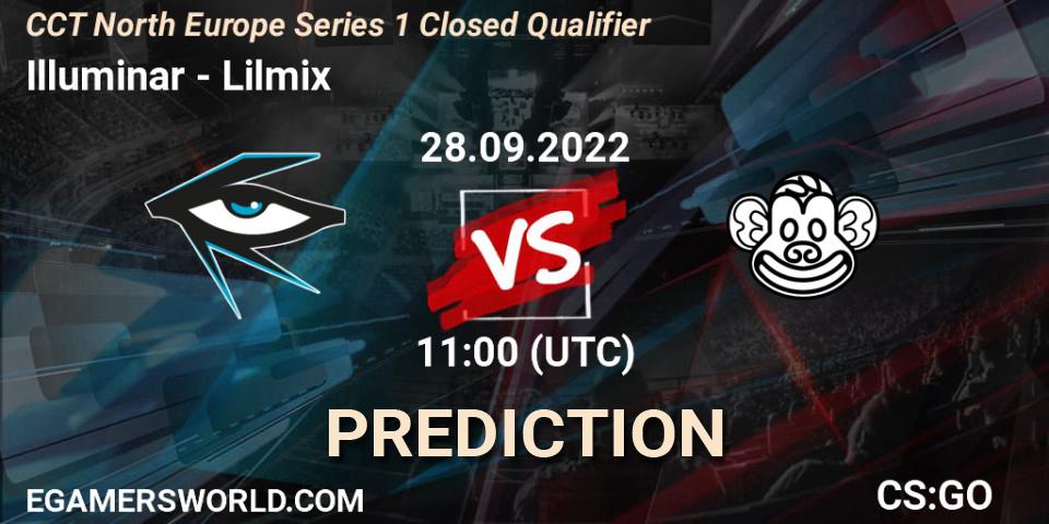 Illuminar vs Lilmix: Match Prediction. 28.09.2022 at 11:00, Counter-Strike (CS2), CCT North Europe Series 1 Closed Qualifier